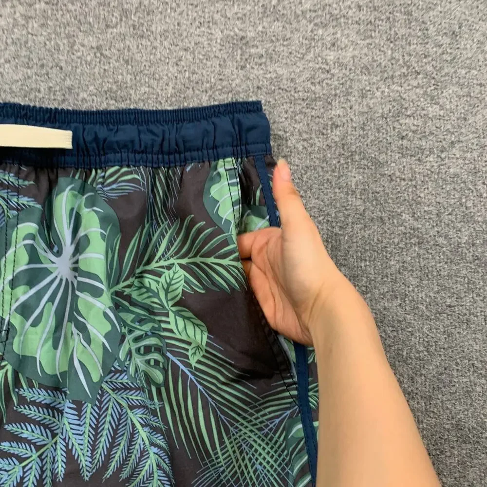 Fair Harbor Shorts Mens Extra Large Anchor Trunk Tropical Leaf Boxer Brief Lined